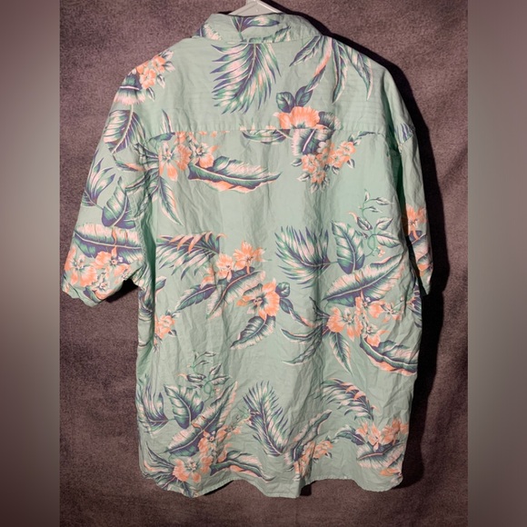 Denim & Flower Light Green Floral Men's Shirt New - Picture 7 of 7